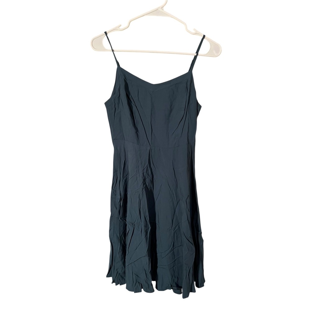 Old Navy Women's Sleeveless Cami Dress Fit & Flare Kelp Forest Dark Blue Green